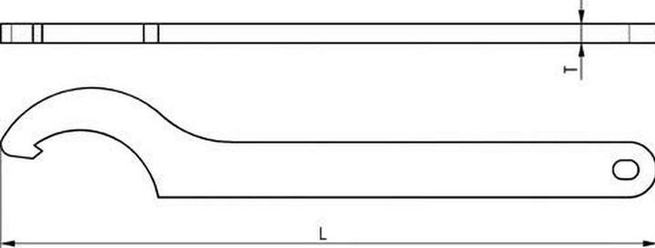 Image du produit Amf Clé à ergot avec nez (90 mm, 82 mm, 80 mm, 88 mm, 85 mm)