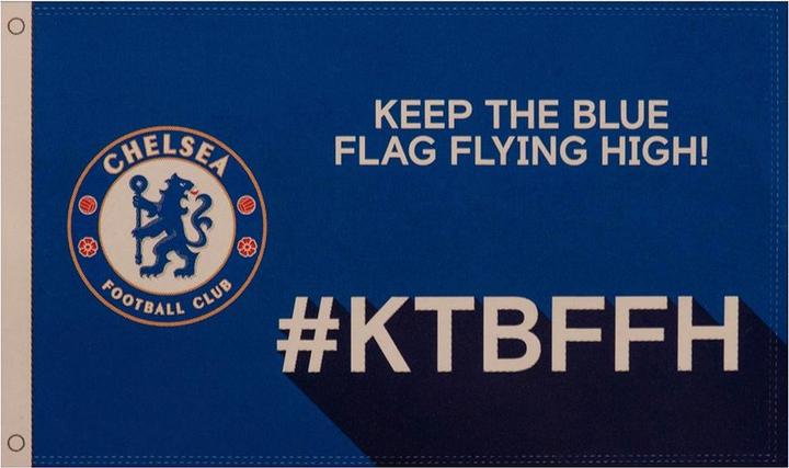 Actual product image Chelsea FC Flag Keep The Blue Flag Flying High Slogan