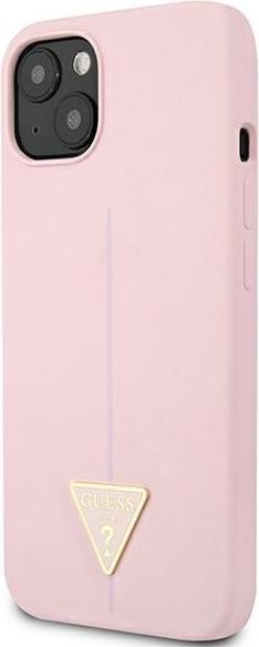 Immagine prodotto Guess GUHCP13SSLTGU iPhone 13 Mini 5,4 pollici sottile / Triangolo solido in silicone viola (Apple iPhone 13 mini)
