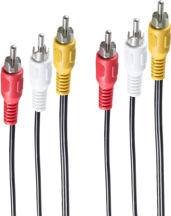 Produktbild Shiverpeaks ®-BASIC-S--Video Cinch Kabel-3 Cinchstecker auf 3 Cinchstecker, 1xVideo, 2xAudio, 5,0m (5 m)