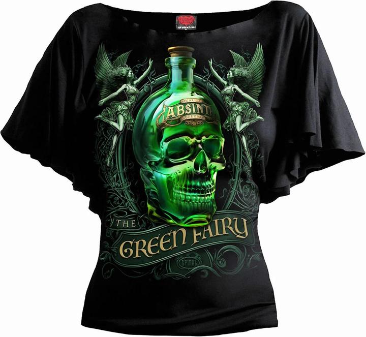Actual product image Spiral Womens/Ladies The Green Fairy Batwing Top (XL)