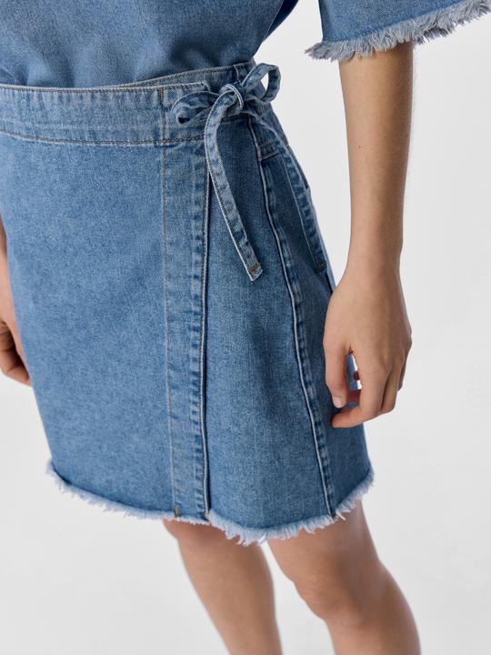 Produktbild Object Denim Wickelrock (L)