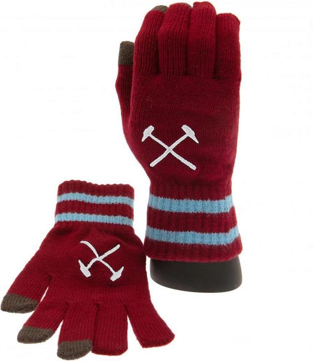 Produktbild West Ham United FC Wappen TouchscreenHandschuhe Jerseyware (One Size)