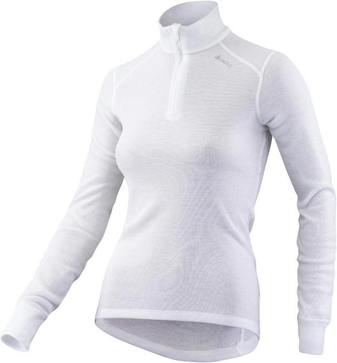 Odlo Tee Shirt Chaud WARM Femme Manches Longues Col Zip