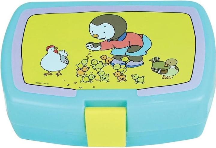 Produktbild geschirrset suppenteller, becher, strohhalm und 1 dose für den kinderteller jemini t'choupi