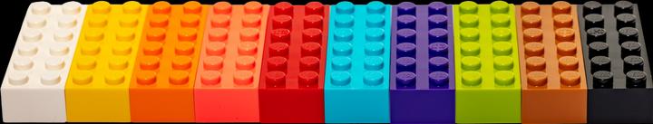 Produktbild LEGO Hochsteine Bunt gemischt - 160 gr. - ca. 100 Stück - Colorful basic bricks mix - NEU (LEGO Zubehör)