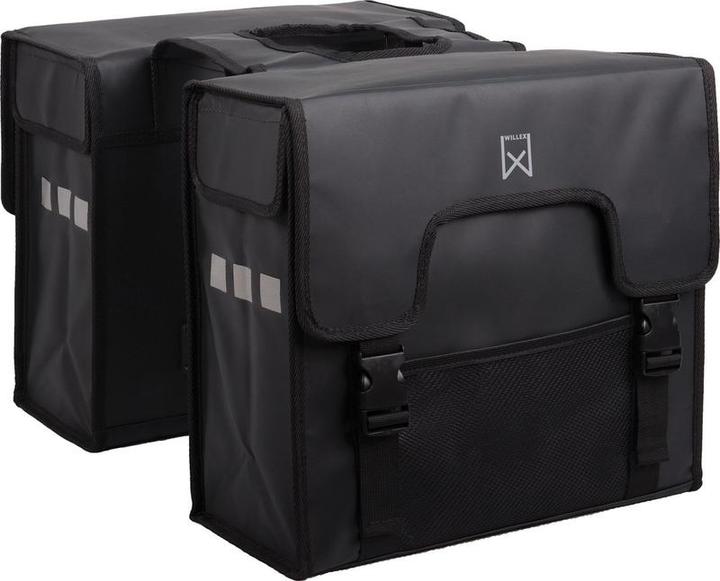 Produktbild Willex Wilex Shopper - Doppelfahrradsack - 38 Liter - Matt Black (Gepäckträgertasche)
