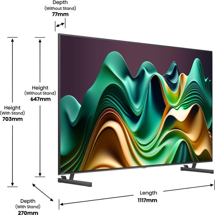 Produktbild Hisense TV 50U6NQ (50", QNED, 4K, 2024)