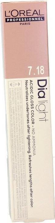 Produktbild L'Oréal Professionnel DIA LIGHT gel-creme acide sans amoniaque #7,18 50 ml (#7,18)