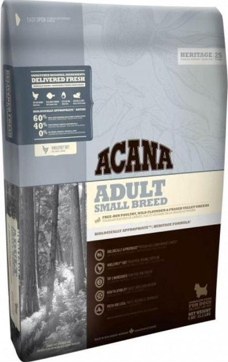 Actual product image Acana Dog Heritage ADULT SMALL BREED 2Kg (Adult, 1 pcs., 2000 g)
