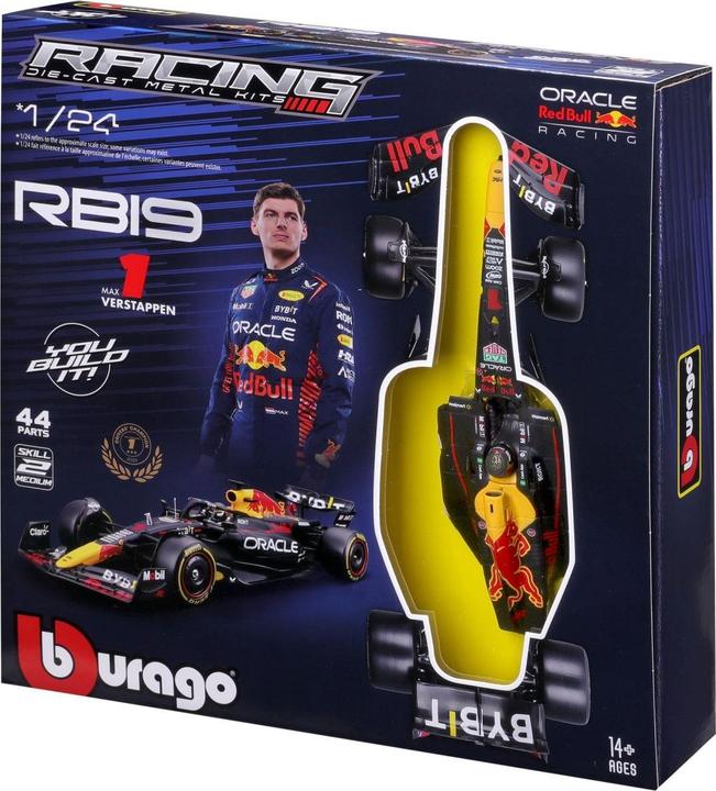 Immagine prodotto Bburago Red Bull F1 RB19 1/24 Kit Verstappen 2024
