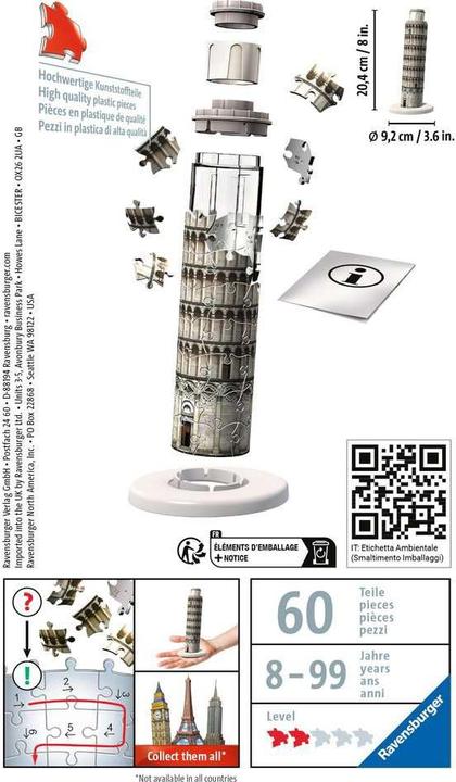 Produktbild Ravensburger Mini Schiefer Turm Pisa (54 Teile)