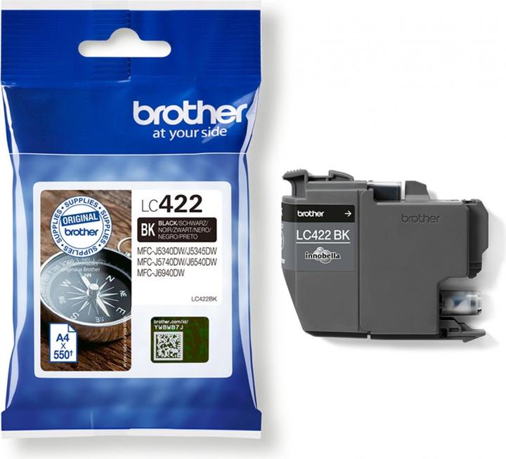 Image du produit Brother LC422BK Cartouche d'encre pour BH19M/B Compatible with MFC-J5340DW MFC-J5740DW MFC-J6540DW MFC-J6 (CF)