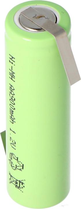 Immagine prodotto AccuCell Batteria ricaricabile Flat Top Mignon AA con capocorda a Z (1 pz., AA, 800 mAh, Batteria + Caricabatterie)