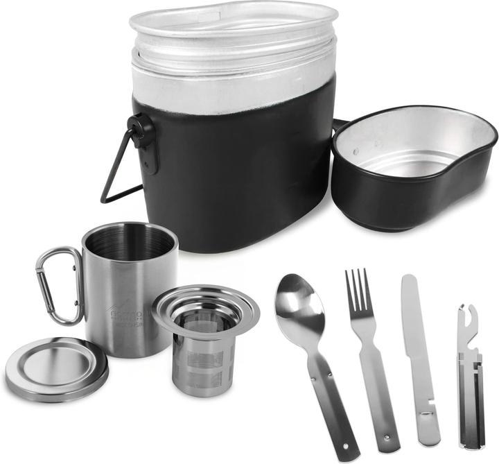 Produktbild Normani Kochgeschirr „Pennsylvania“, Tasse „Wisconsin“, Besteck „Kalifornien“ und Tessieb „Delaware“ - 9747