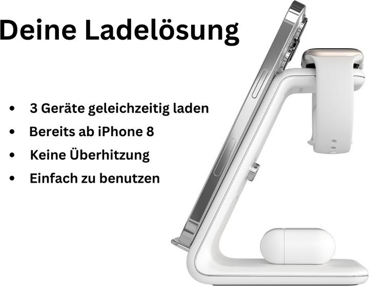 Immagine prodotto Andi be free Stazione di ricarica wireless 3-in-1 (18 W)