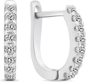 Immagine prodotto Brilio Argento - Orecchini a cerchio in argento con zirconi EA559W