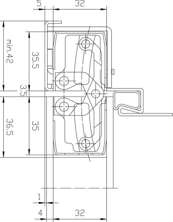 Produktbild Simonswerk Türband TECTUS TE 640 3D, verdeckt, Stahl schwarz beschichtet