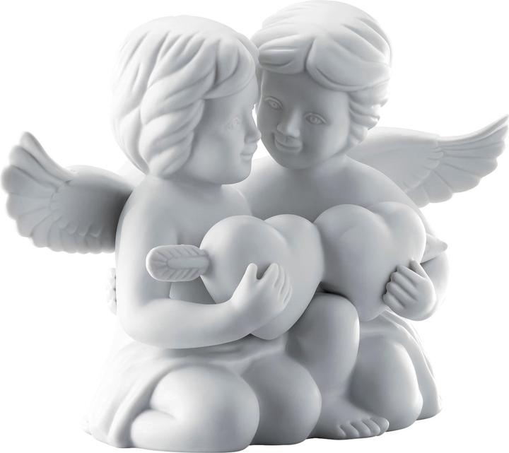 Actual product image Rosenthal Engel klein - Weiss matt - Pair of angels with heart