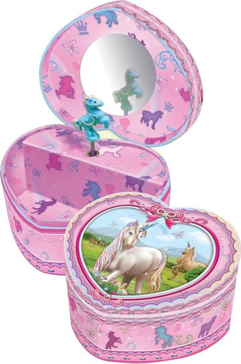 Actual product image Pulio Pecoware Heart-shaped music box - Unicorns