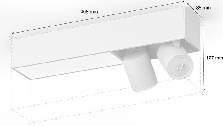 Actual product image Philips Hue Centris Basis BT (1540 lm, GU10)