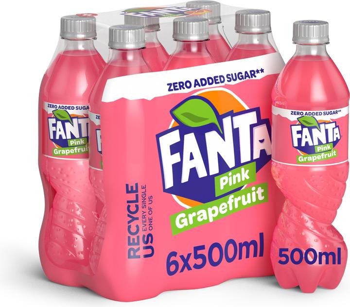 Produktbild Fanta Pink Grapefruit Zero (6 x 50 cl)