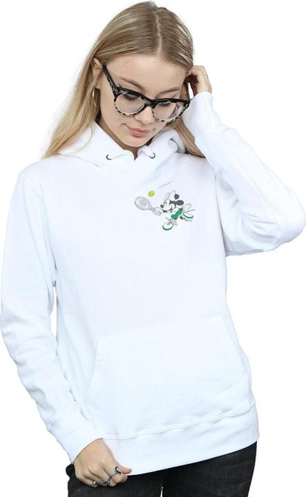 Immagine prodotto Disney Minnie Mouse Tennis Breast Print Felpa con Cappuccio Donna (XL)