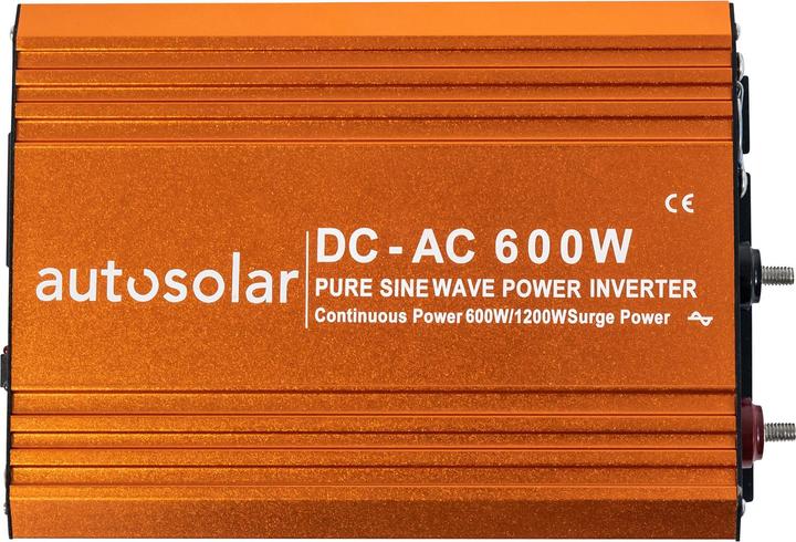 Actual product image Autosolar Inverter 12 V DC to 230 V AC 600 W