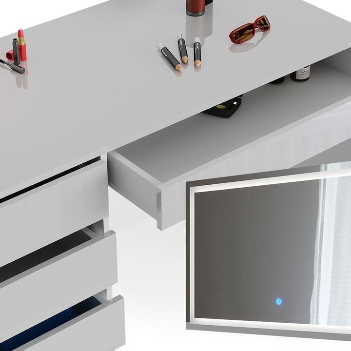 Actual product image Vicco Sherry with lighting (120 x 55 x 75 cm)