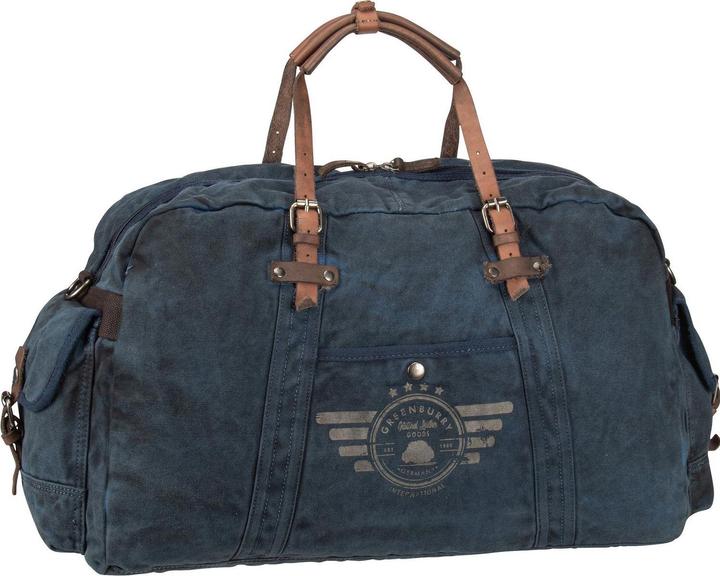 Greenburry Reisetasche Vintage Aviator 5899 Travelbag Blue Edition (54 l)
