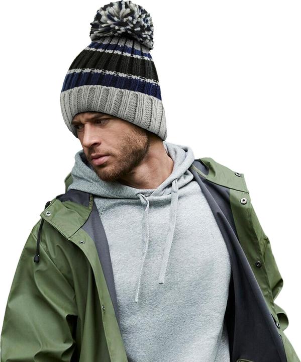 Produktbild Beechfield Hygge Mit Streifen Mütze (One Size)