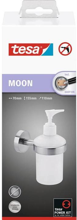 Produktbild tesa MOON Seifenspender inkl. Klebelösung ohne Bohren