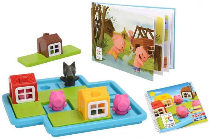 Immagine prodotto Smart Games Puzzle game Three Little Piggies - Deluxe (Inglese, Tedesco, Francese, Italiano, Spagnolo)