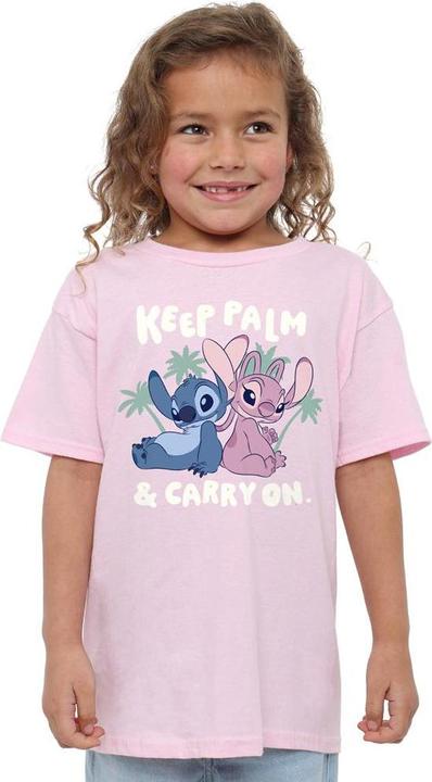 Actual product image Lilo & Stitch Childrens/Kids Keep Palm Stitch & Angel T-Shirt (104)