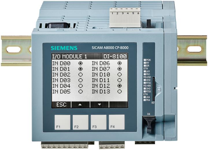 Produktbild Siemens SICAM A8000 Prozessormodul CP-8000 -40-+70°C Display max. 116 I/O