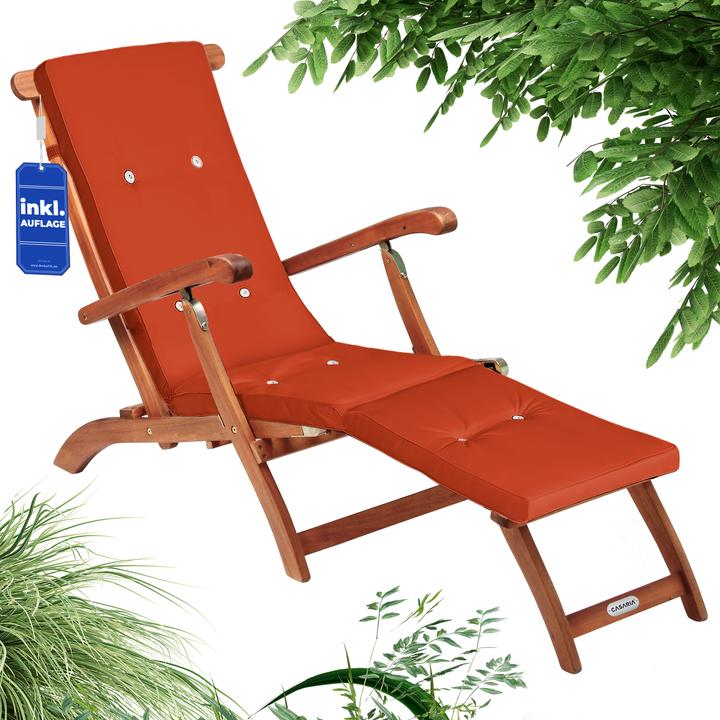 Actual product image Casaria Sonnenliege inkl. Auflage (169 cm)