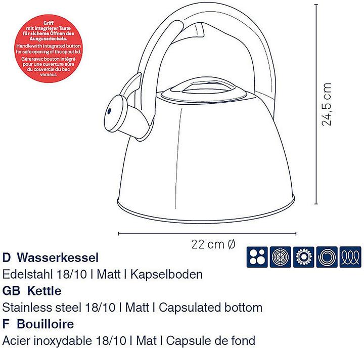 Actual product image Kela Kettle Vitus