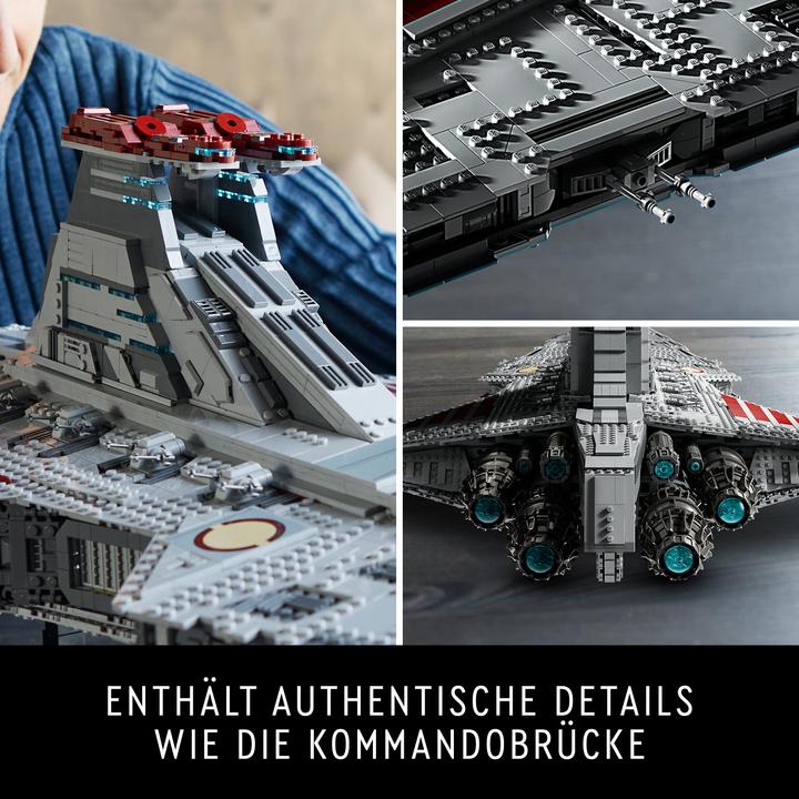 Actual product image LEGO UCS Venator-class Republic Attack Cruiser (75367, LEGO Star Wars, LEGO Rare Sets)