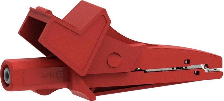 Actual product image Electro PJP 5004/LM-IEC-CD1-R Alligator clip Red Clamping range max.: 13 mm length: