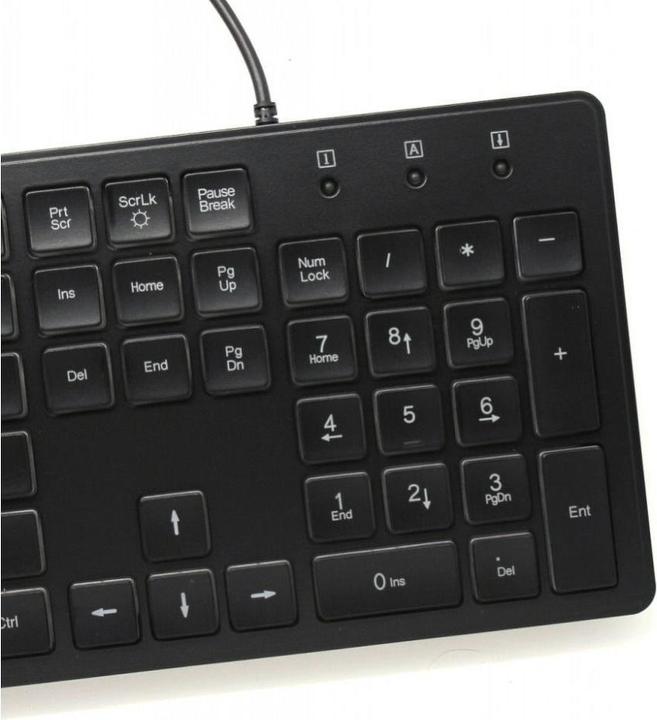 Actual product image Art KL AK-20 SLIM keyboard with lighting AK-20 USB (Eng. Int., Cable)