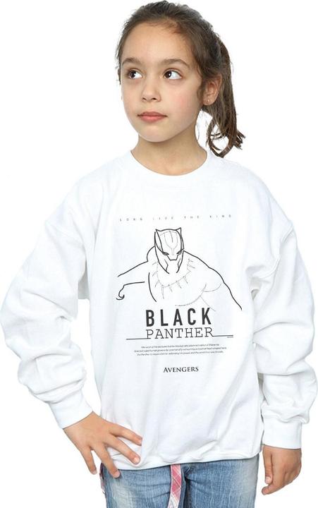 Produktbild Black Panther Long Live The King Sweatshirt Mädchen (140, 146)