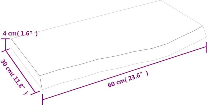 Actual product image VidaXL Lian (60 x 30 x 4 cm)