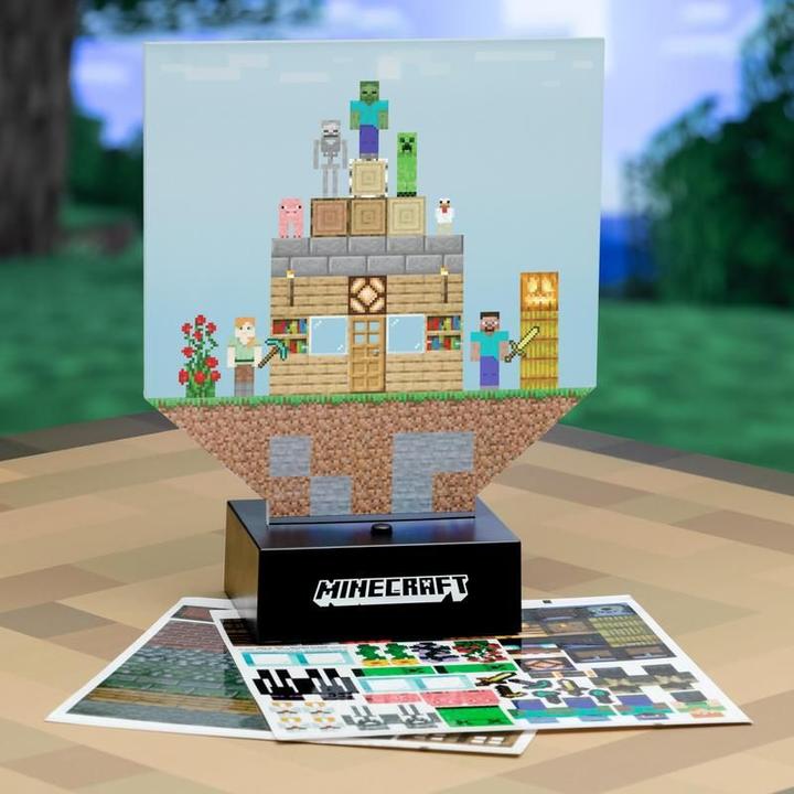 Produktbild Paladone Products Minecraft Build a Level lamp and 140 stickers