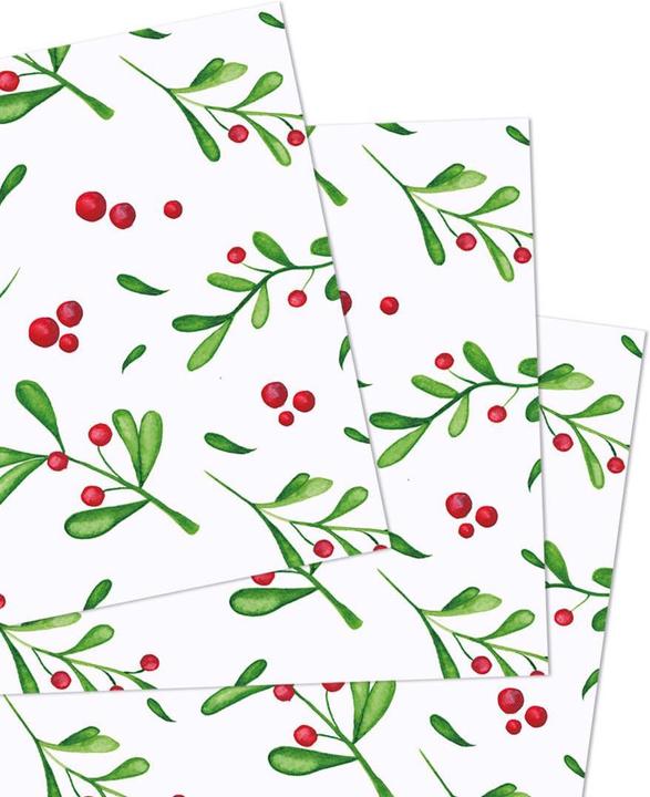 Produktbild Juniqe Mistle - Weihnachten (Geschenkpapier, 3 x)