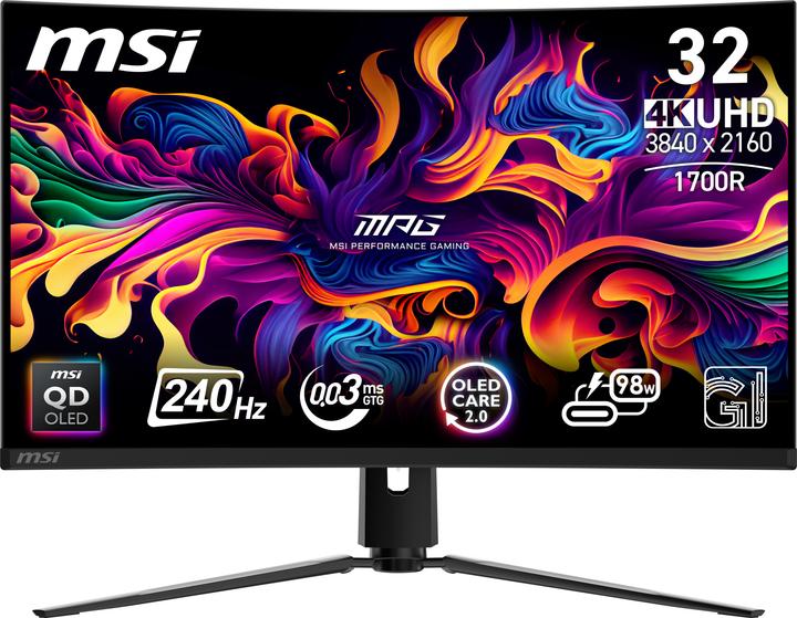 Produktbild MSI MPG 321CURX QD-OLED (3840 x 2160 Pixel, 31.50")