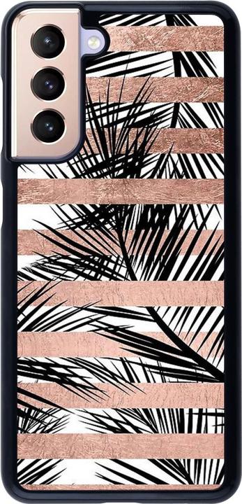 Immagine prodotto PhoneLook Copertina Palme a strisce dorate (Samsung Galaxy S21 5G)