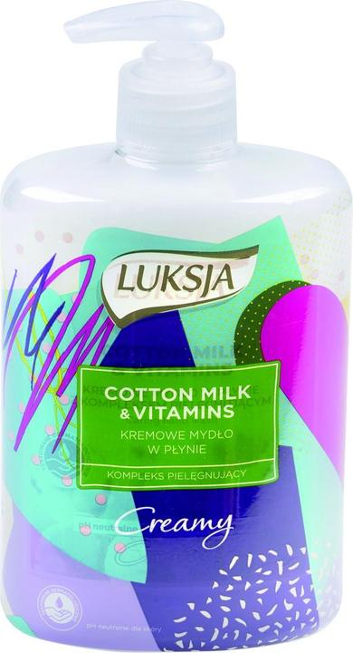 Actual product image Luksja Hand Wash Coton And Provit 500ml (Liquid soap, 500 ml)