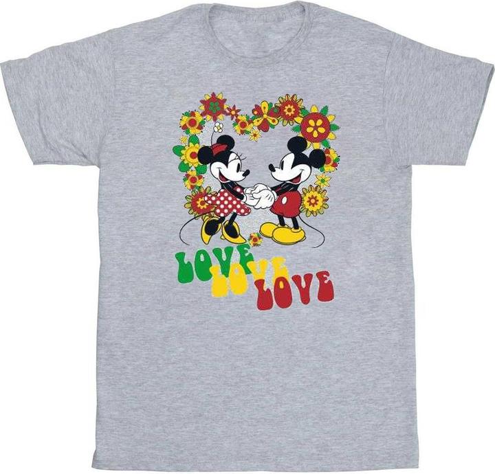 Mickey Mouse Hippie Love TShirt