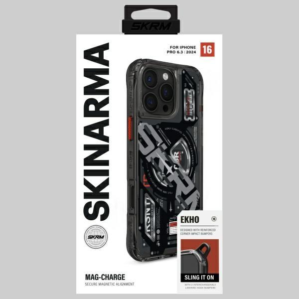 Actual product image Skinarma case Ekho iPhone 16 Pro 6.3" Magnetic Charging black (Apple iPhone 16 Pro)