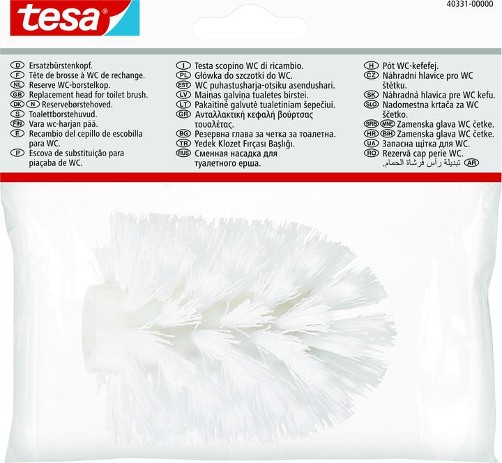 Image du produit tesa Tête de brosse de toilette de rechange avec solution adhésive sans perçage